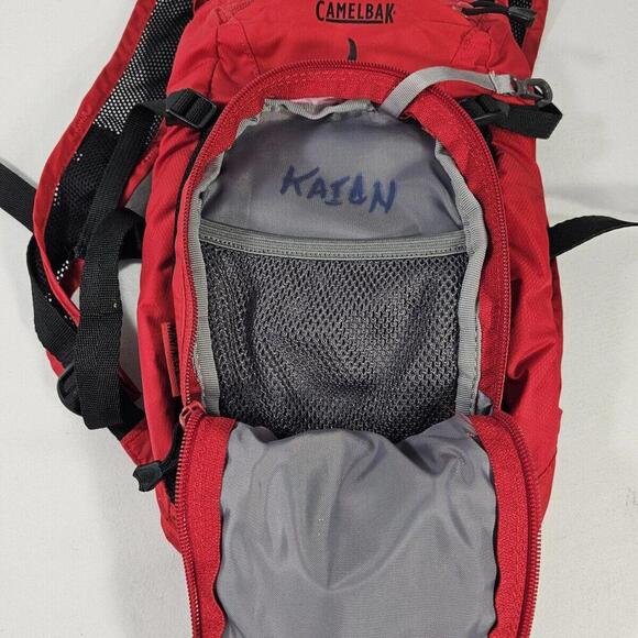 CamelBak Mini M.U.L.E Kids Hydration Hiking Backpack 50 oz Red/flames No Bladder - Picture 7 of 7